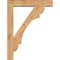 Ekena Millwork Olympic Block Smooth Bracket w/ Offset Brace, Western Red Cedar, 5 1/2"W x 26"D x 34"H BKT0604X26X34OLY05SWR - alternate 4